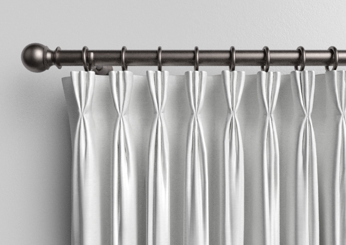 Shima Faux Silk, White - Made to Measure Curtains - Image 11